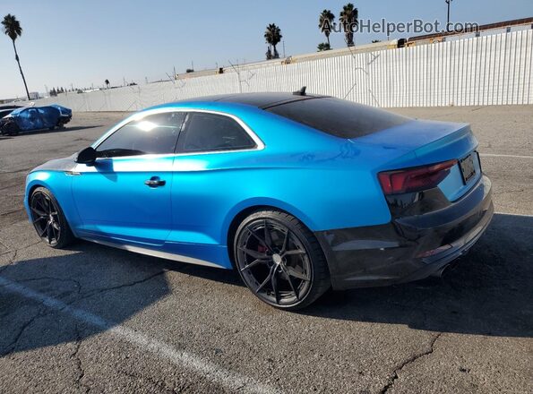 WAUP4AF57KA001801 2019 AUDI S5 Blue Հետևի ձախ
