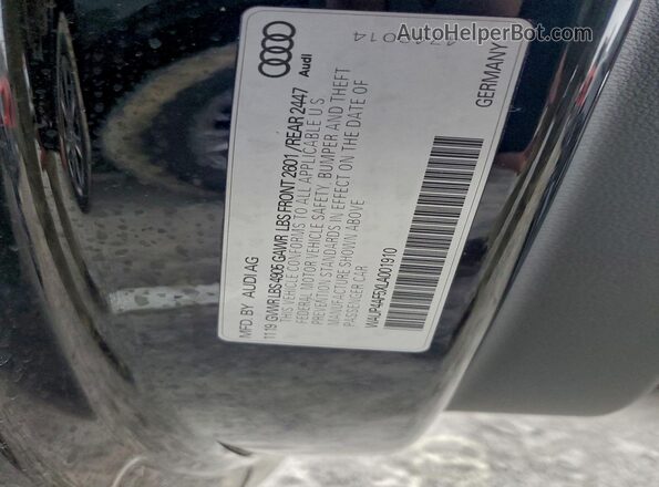 WAUP4AF5XLA001910 2020 AUDI S5 Черный Вид подкапотного пространства