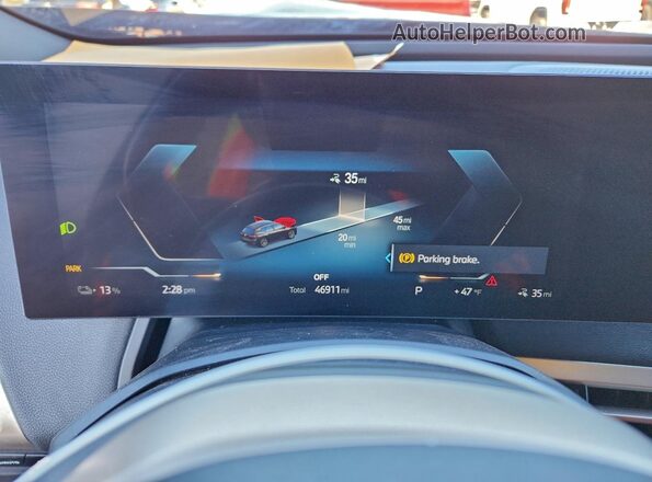 WB523CF05PCL75847 2023 BMW IX Black Instrument cluster view
