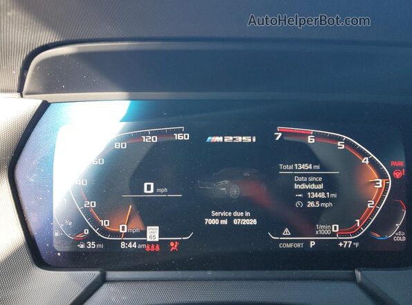WBA13AL0XR7R18448 2024 BMW M2 Black Vista del cuadro de instrumentos