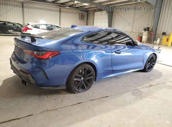 WBA13AR02MCF64094 2021 BMW M4 Blue Задня права чверть