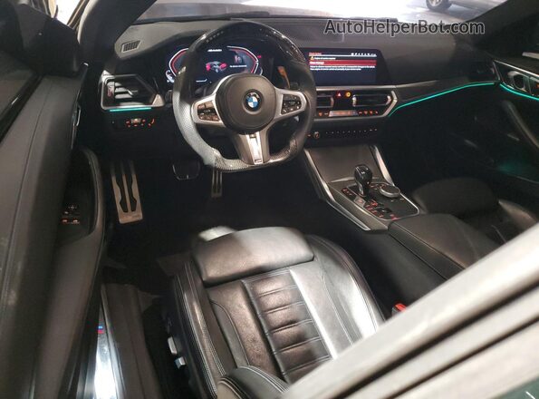 WBA13AR02MCF64094 2021 BMW M4 Blue Вид панелі приладів