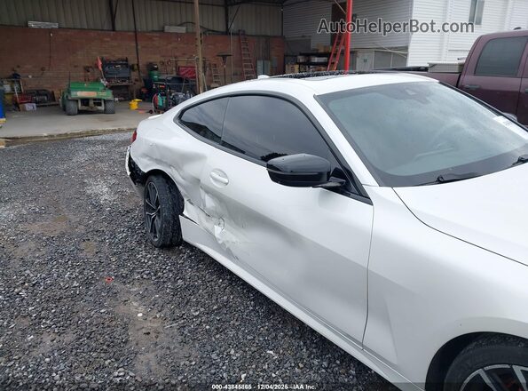 WBA13AR02MCF69358 2021 BMW M4 White წინა ხედი