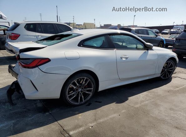 WBA13AR06MCF72263 2021 BMW M4 White უკანა მარჯვენა