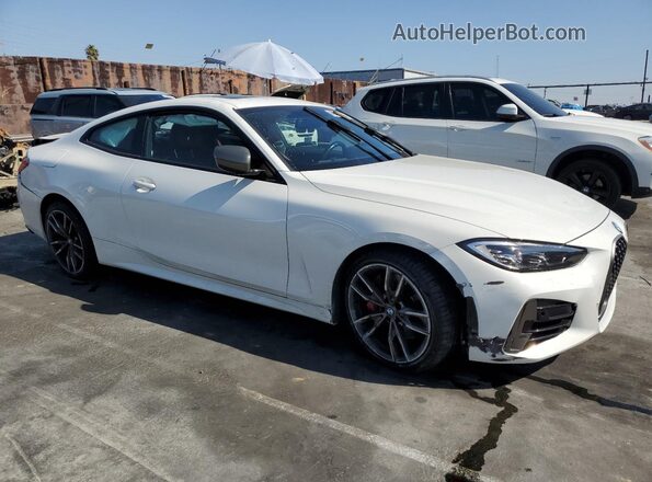 WBA13AR06MCF72263 2021 BMW M4 White წინა მარჯვენა