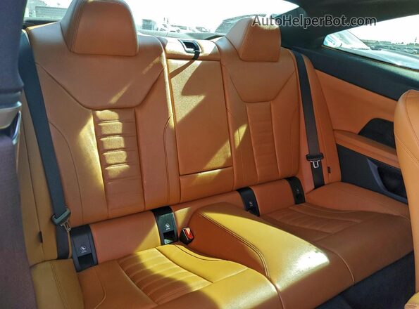 WBA13AR0XMCG95967 2021 BMW M4 Black უკანა სავარძლების ხედი