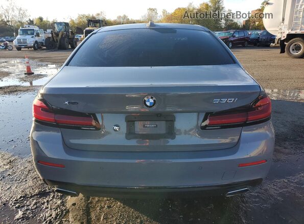 WBA13BJ04MWW94102 2021 BMW 5 SERIES Gray Widok z tyłu
