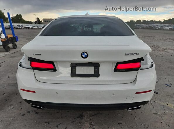 WBA13BJ06MWX01082 2021 BMW 5 SERIES White Հետևի տեսք