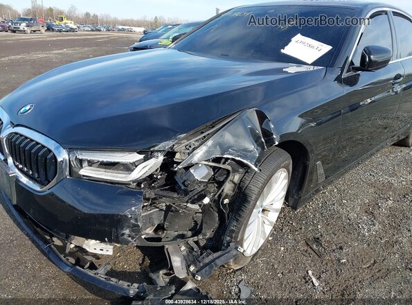 WBA13BJ09MWW98615 2021 BMW 5 SERIES Black Вид спереду