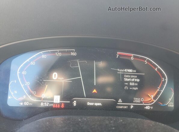 WBA13BJ09NCL06557 2022 BMW 5 SERIES Black Widok zestawu wskaźników