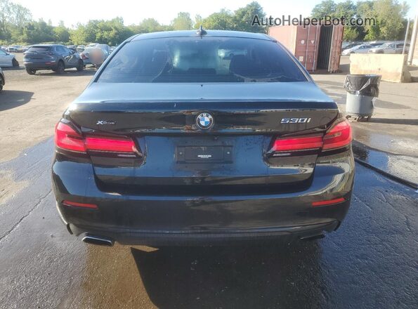 WBA13BJ09NCL06557 2022 BMW 5 SERIES Black Widok z tyłu