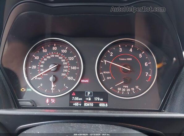 WBA1F9C50GV545608 2016 BMW 2 SERIES Orange უკანა სავარძლების ხედი
