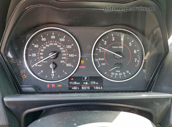 WBA1F9C58GV544335 2016 BMW 2 SERIES White ხელსაწყოთა პანელის ხედი