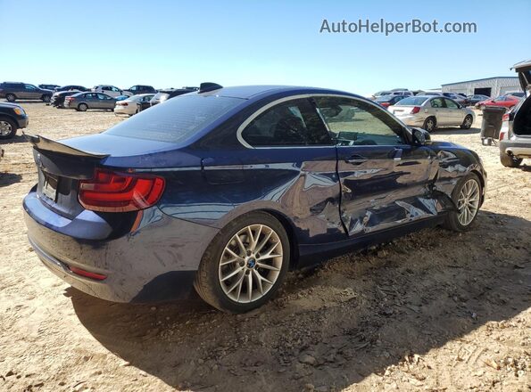 WBA1F9C59GV742308 2016 BMW 2 SERIES Blue უკანა მარჯვენა