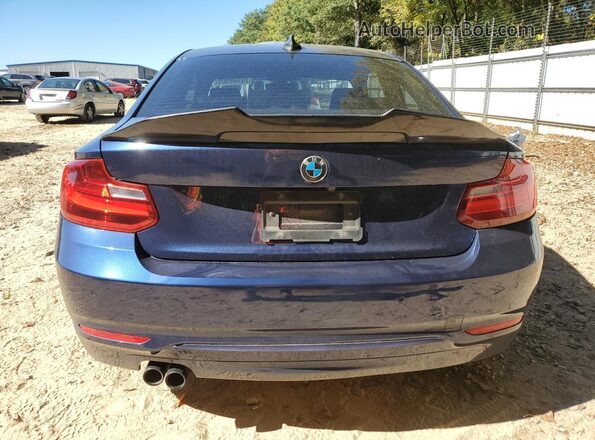 WBA1F9C59GV742308 2016 BMW 2 SERIES Blue უკანა ხედი