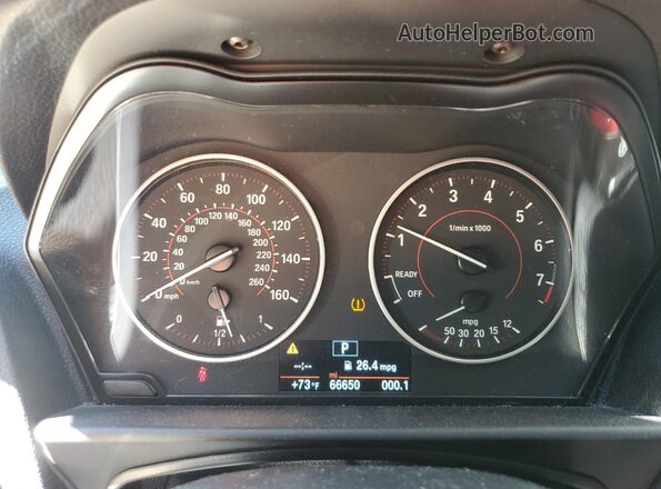 WBA1F9C59GV742308 2016 BMW 2 SERIES Blue ხელსაწყოთა პანელის ხედი