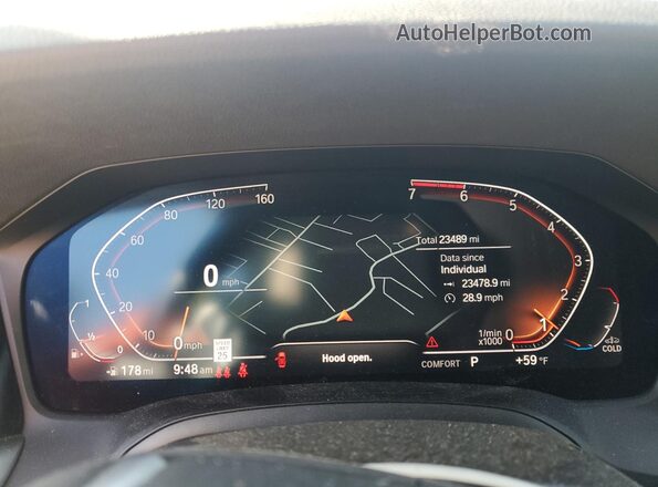 WBA23AT09NCJ87775 2022 BMW 4 SERIES White Vista del cuadro de instrumentos