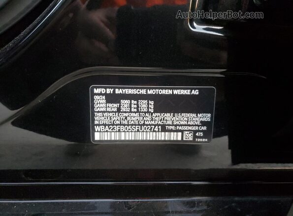 WBA23FB05SFU02741 2025 BMW 7 SERIES Black 