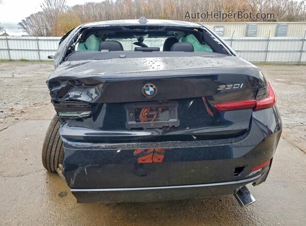 WBA23LA04SFV36608 2025 BMW 3 SERIES Black Вид ззаду