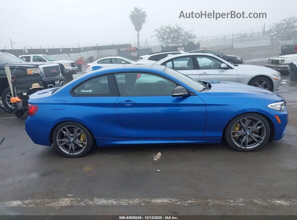 WBA2G1C58HV638834 2017 BMW M2 Blue Rear interior view