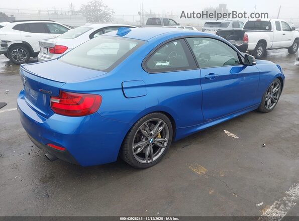 WBA2G1C58HV638834 2017 BMW M2 Blue Rear right