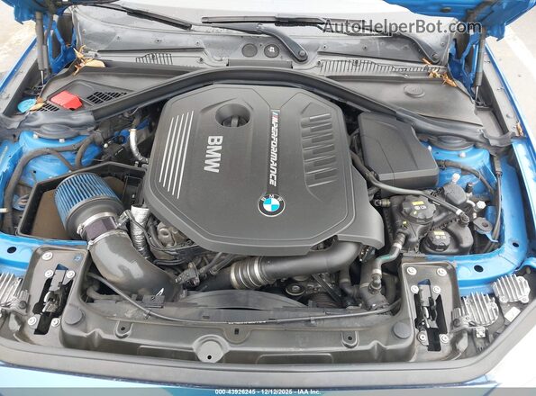 WBA2G1C58HV638834 2017 BMW M2 Blue Rear view
