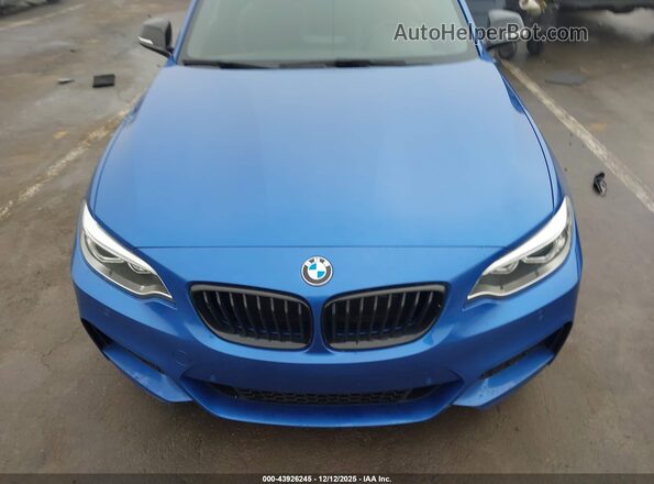 WBA2G1C58HV638834 2017 BMW M2 Blue Front view