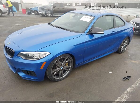 WBA2G1C58HV638834 2017 BMW M2 Blue Front left