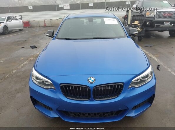 WBA2G1C58HV638834 2017 BMW M2 Blue Instrument cluster view