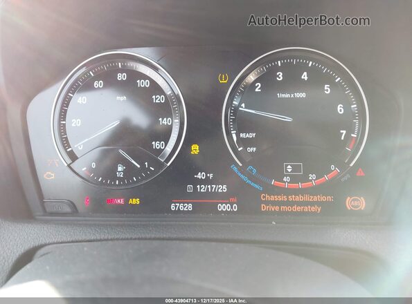 WBA2J1C57K7D45622 2019 BMW 2 SERIES Blue უკანა სავარძლების ხედი