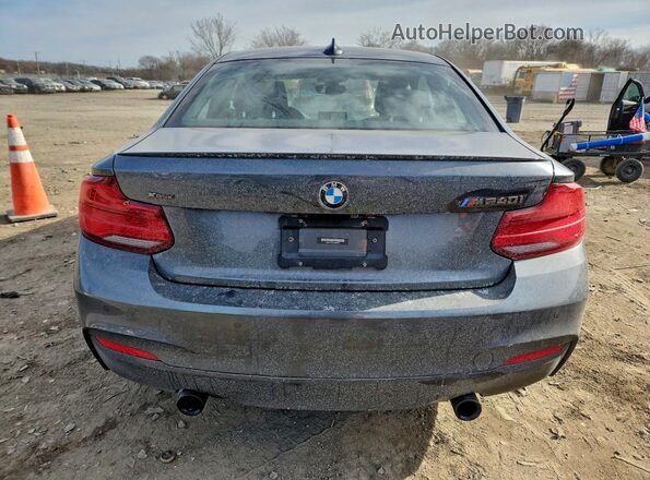 WBA2J7C55JVB28552 2018 BMW M2 Gray Widok z tyłu