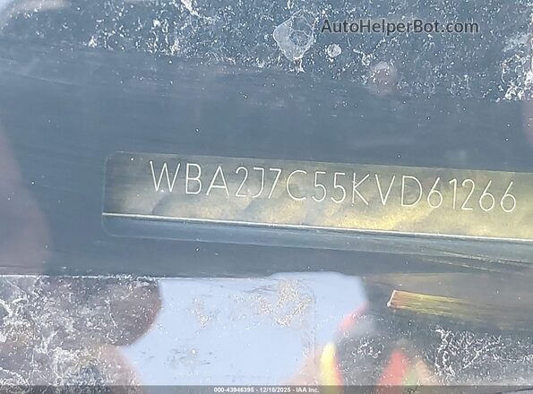 WBA2J7C55KVD61266 2019 BMW M2 White 