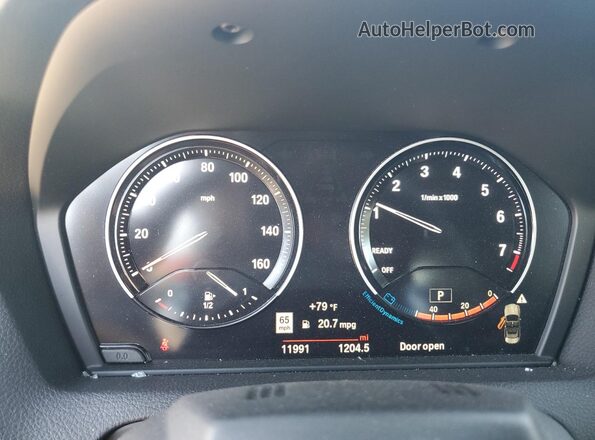WBA2K1C05L7F99459 2020 BMW 2 SERIES Black ხელსაწყოთა პანელის ხედი