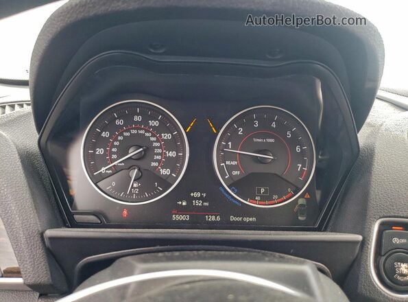 WBA2K9C52HV646909 2017 BMW 2 SERIES Black Vista del cuadro de instrumentos
