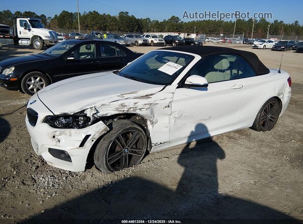 WBA2M7C01M7J21776 2021 BMW 2 SERIES White წინა მარცხენა ხედი სამი მეოთხედიდან