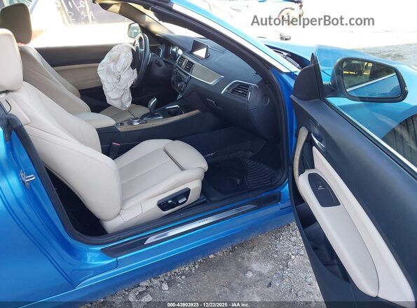 WBA2M7C50K7D47450 2019 BMW 2 SERIES Blue Вид салону спереду