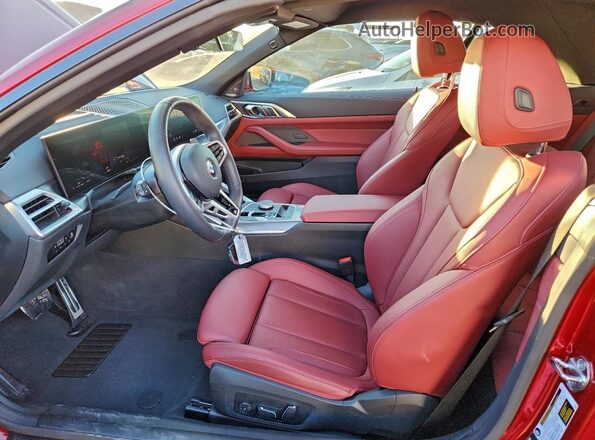 WBA33DB03TCV79218 2026 BMW 4 SERIES Red Front interior view