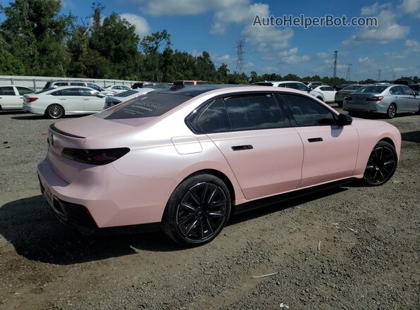 WBA33EJ01RCT01532 2024 BMW 7 SERIES Pink Rear right