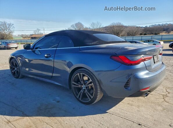 WBA43AT02PCL30691 2023 BMW 4 SERIES Синий Задняя левая четверть