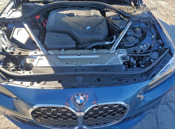 WBA43AT02PCL30691 2023 BMW 4 SERIES Синий Вид задней части салона