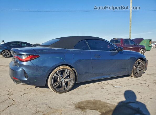 WBA43AT02PCL30691 2023 BMW 4 SERIES Синий Задняя правая четверть
