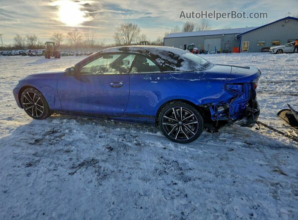 WBA43AT09PCM90521 2023 BMW 4 SERIES Blue Задня ліва чверть