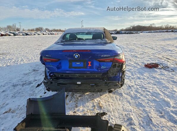 WBA43AT09PCM90521 2023 BMW 4 SERIES Blue Вид ззаду