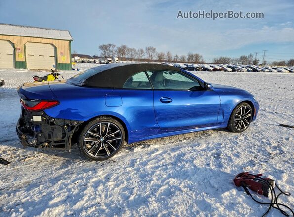 WBA43AT09PCM90521 2023 BMW 4 SERIES Blue Задня права чверть
