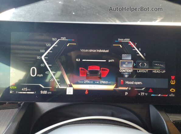WBA43FJ04TCV78483 2026 BMW 5 SERIES Black Vista del cuadro de instrumentos