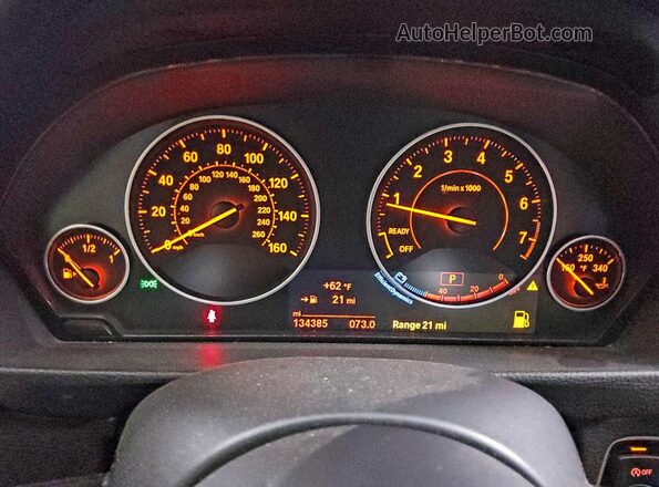 WBA4B1C54GG242913 2016 BMW 4 SERIES Gray Instrument cluster view