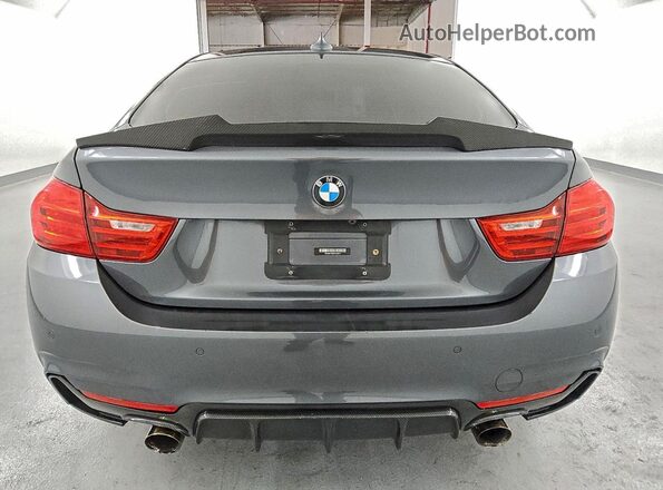 WBA4B1C54GG242913 2016 BMW 4 SERIES Gray Rear view
