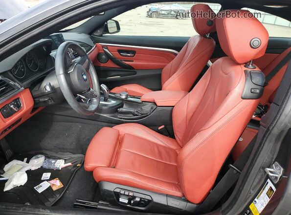 WBA4W5C09LFH33173 2020 BMW 4 SERIES Gray წინა სალონის ხედი