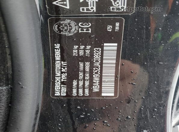WBA4W9C52JAC08923 2018 BMW 4 SERIES Black Widok komory silnika