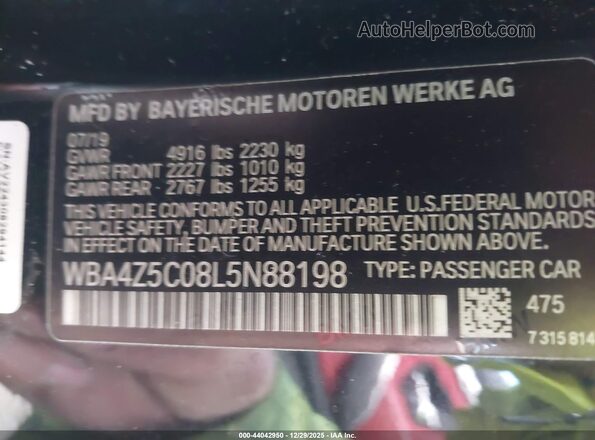 WBA4Z5C08L5N88198 2020 BMW 4 SERIES Black Engine compartment view